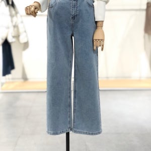 플라스틱아일랜드 릴렉스 레귤러핏 데님 팬츠(PS7DP201)