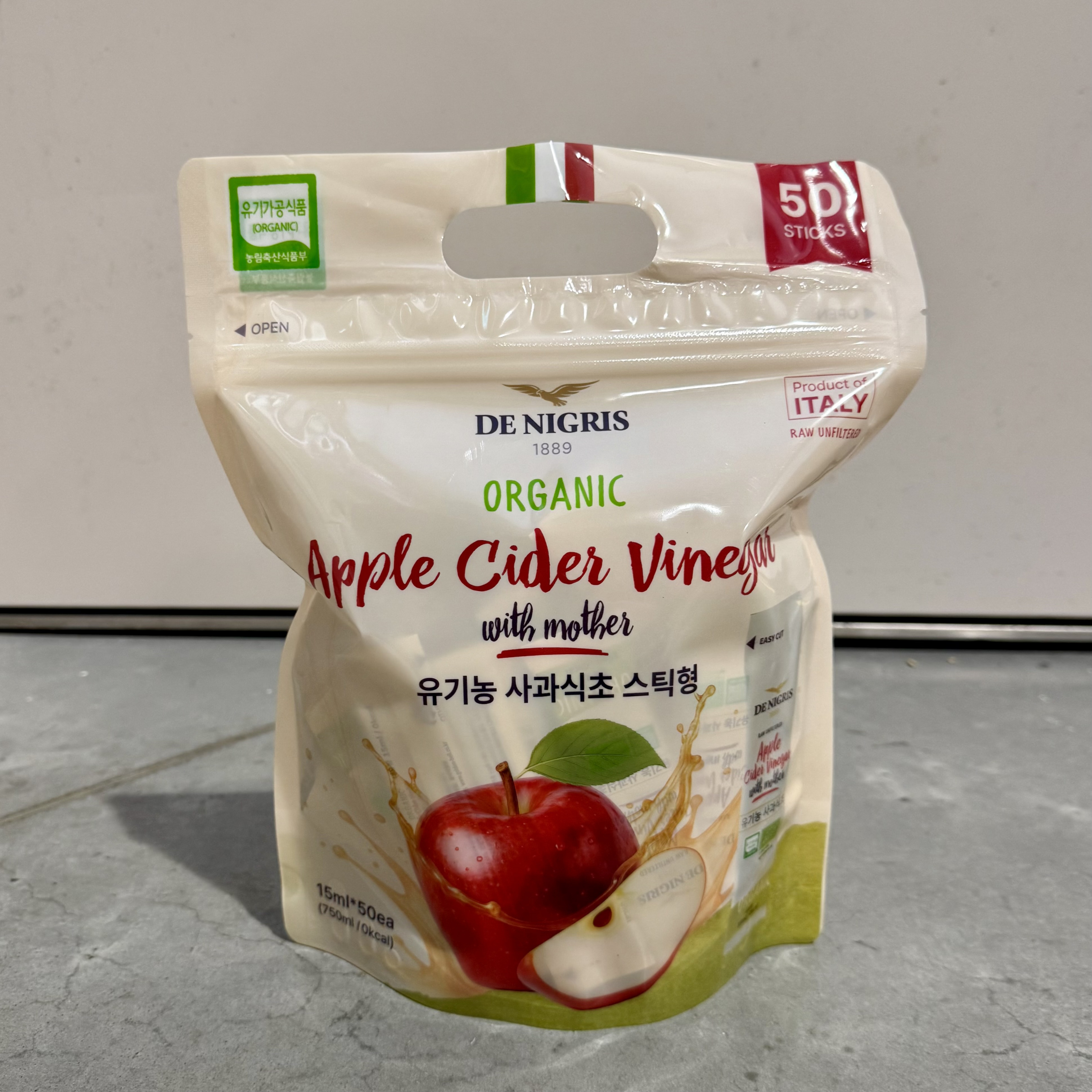코스트코 데니그리스 유기농 <b>사과</b><b>식초</b> 스틱 <b>애사비</b> <b>애플사이다비니거</b> <b>초모</b> 50포
