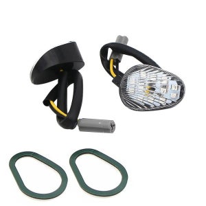 야마하 호환 R1/R6/R25/R3/R15/MT09 튜닝 LED 방향지시등 코너링 라이트 미니 방향지시등 깜빡이 NM1615(투명 한쌍)