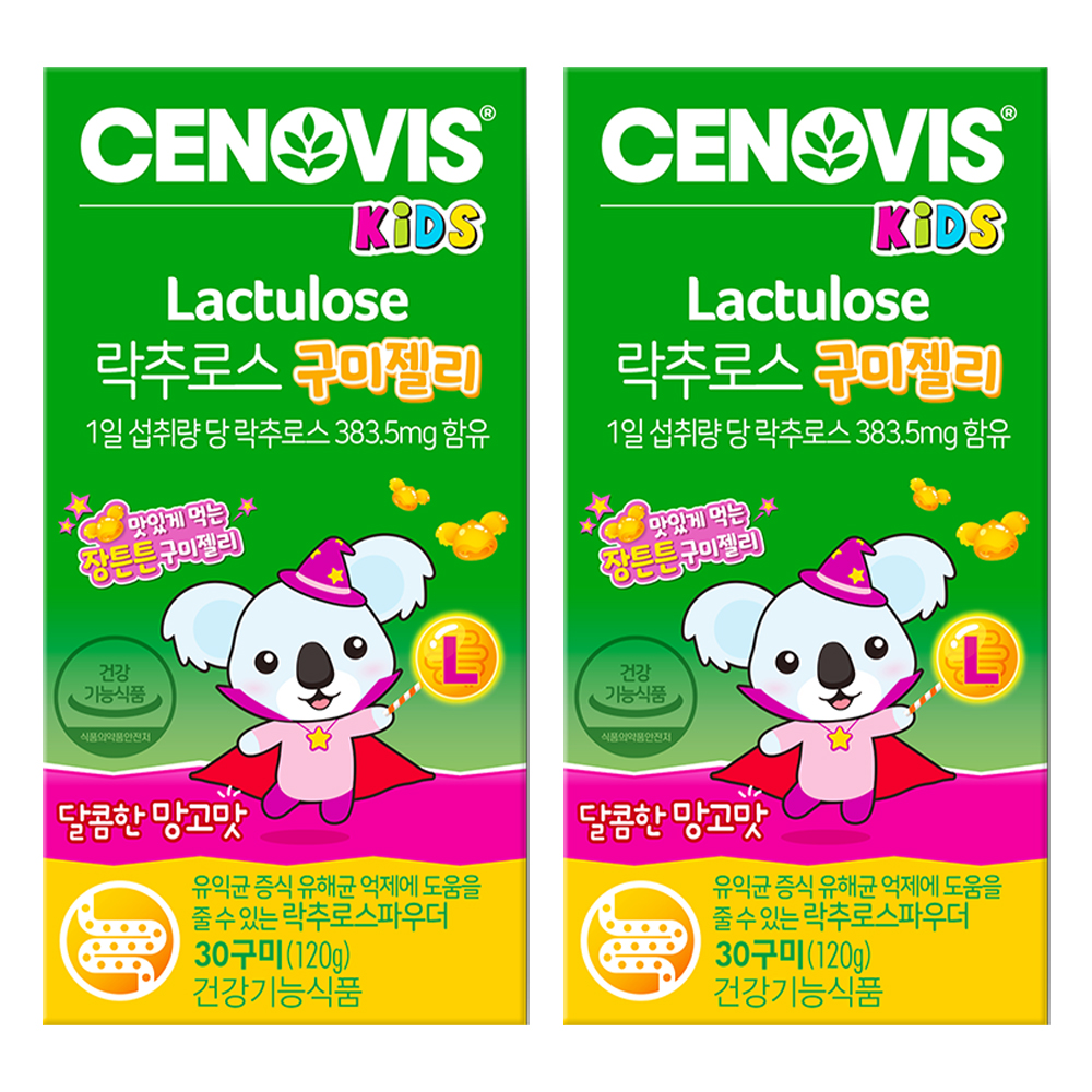 세노비스 키즈 <b>락추로스</b> 구미젤리 망고맛 30구미 2개