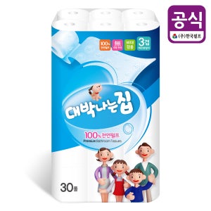 대박나는집 순수3겹30롤30M 30m, 30롤, 2팩