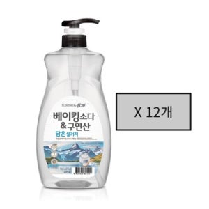 기름기제거 참그린 주방세제 베이킹소다&구연산담은설거지 용기1kg 12개