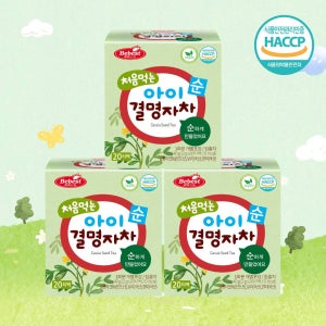 베베스트 처음먹는 아기 순 (2gx20티백) 어린이 음료 아기 차 결명자차, 40g, 3개