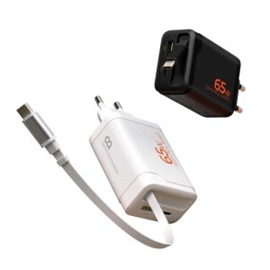 오아 퀵롤차저 C타입 충전기 65W 고속 초고속 핸드폰 멀티 GaN 일체형 어댑터 PPS