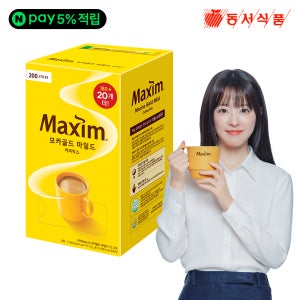 [5% 추가 적립] 맥심 모카골드 커피믹스 마일드, 200개입, 1개