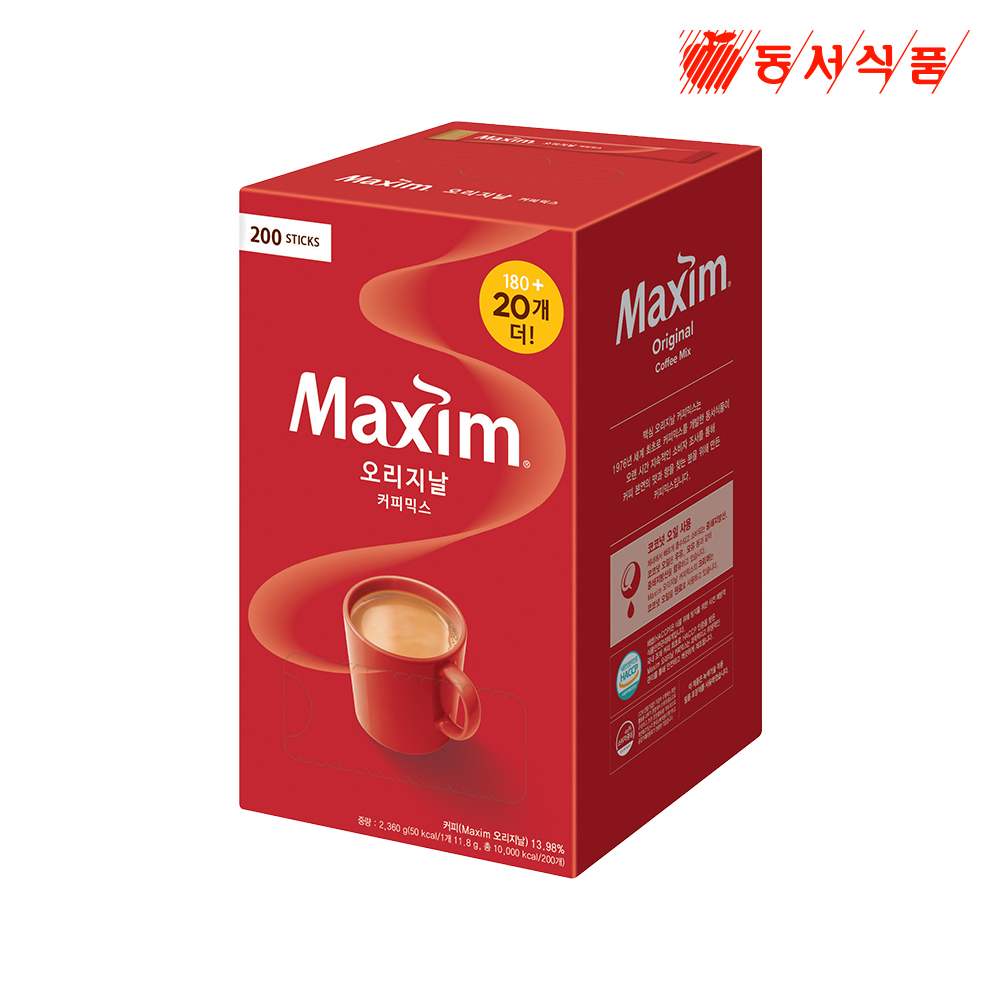 동서식품 맥심 오리지날 커피믹스 성분 분석