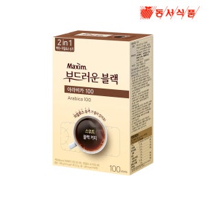 맥심 부드러운 블랙 아라비카 100, 100개입, 1개