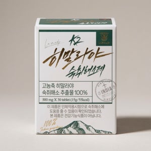 랩온랩 K2 히말라야 숙취해소제 고농축 히말라야 숙취 해소 추출물 500mg 30정