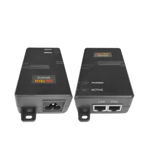 솔텍 기가비트 POE 인젝터 60W 최대 UTP 100M 전송 과전류방지 전원 공급기