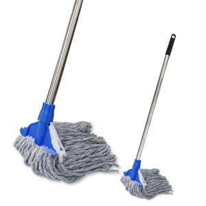 다우청사 마포 걸레+고급 홀더+스텐자루116cm 세트 / 마대걸레 물걸레 청소용품