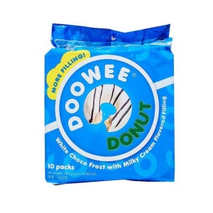 듀이도넛 화이트 초코맛 420g 개별포장 간식 디저트x10개 박스