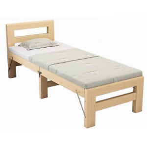 접이식 원목 보조침대 프레임 간병인 간이 확장형 200x30x40