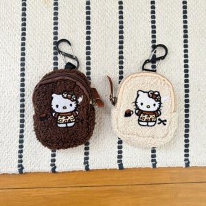 2color 키티 뽀글이 키링 파우치 백참 가방꾸미기 메이크업파우치 동전지갑