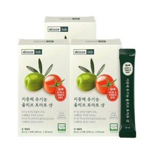 스키니랩 지중해 유기농 올리브 토마토 샷 엑스트라버진 올리브유스틱 올토샷 10포, 3개