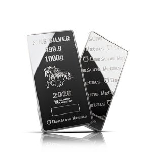 바로발송 투자형 실버바 말 1kg 2026년 투자용 99.99% 4N 말띠 대성금속