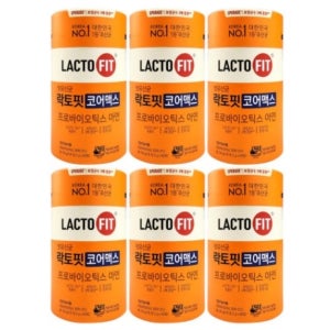 종근당 락토핏 코어맥스 비피더스 성인 신바이오틱스 임산부 모유 생유산균 6개