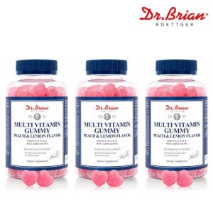 멀티비타민 구미 피치&레몬맛 3000mg 100구미, 3개
