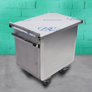 이동식 밀가루통 스테인리스 분리 슬라이딩 뚜껑 국내직접 제조 제과 제빵 업소용 가루 보관통