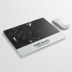 [굿즈랩스튜디오 컬러파레트 시리즈] 강화 유리패드 게이밍 마우스 패드 블랙