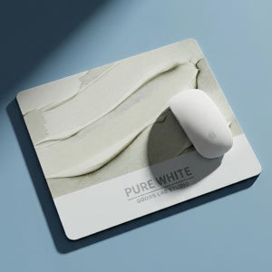 [무배당발] 유리패드 강화유리 마우스패드 게이밍 컬러시리즈 10종 PURE WHITE
