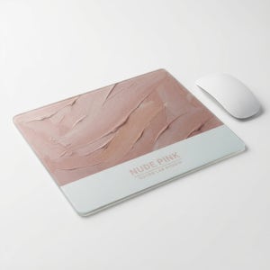 [굿즈랩스튜디오 컬러파레트 시리즈] 강화 유리패드 게이밍 마우스 패드 핑크