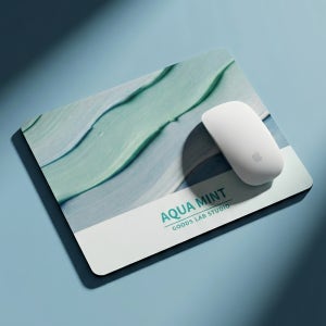 [슈퍼적립] 굿즈랩스튜디오 유리패드 강화유리 마우스패드 게이밍 컬러 300 AQUA MINT