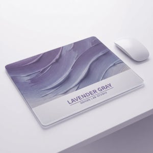 [굿즈랩스튜디오 컬러파레트 시리즈] 강화 유리패드 게이밍 마우스 패드 라벤더