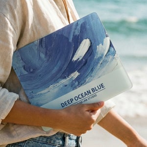 GOODS LAB STUDIO 강화 유리패드 게이밍 마우스패드 OCEAN BLUE, M