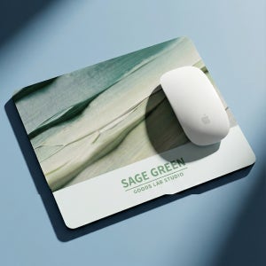 [무배당발] 유리패드 강화유리 마우스패드 게이밍 컬러시리즈 10종 SAGE GREEN