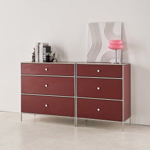 미젠시아 7182 모듈 3단 서랍장 세트 1400 2colors