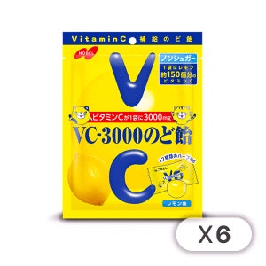 노벨 VC - 3000 목캔디 레몬 90g x 6