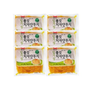 일가집 쫄깃 치자 단무지 1kg 6개