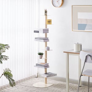 쿨존 다용도 회전형 북선반 책장CORWD4042 아이보리