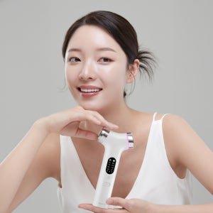 차세대 물방울초음파 클린에너지 듀얼테트라 헤일로 뷰티디바이스 갈바닉 얼굴마사지기