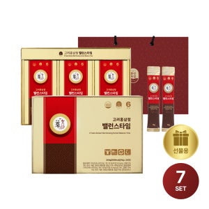 PNBG 풍년보감 고려홍삼정 밸런스타임 진액스틱 홍삼선물세트 30포, 7개