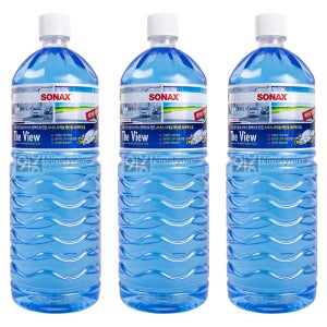 소낙스 사계절 에탄올 워셔액-1.8L 3개 자동차 차량 와이퍼 앞유리 먼지