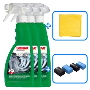 소낙스 카브리즈-500ml 3개+타월&도어가드 자동차 차량 실내 냄세 제거 탈취 방향제