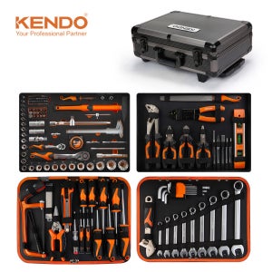 켄도 이동식 공구함 공구세트 161p(90703) 공구통 박스 부품함 피스통 칸막이 툴박스