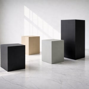 다양한 컬러 전시대 사각스툴 디스플레이용 전시다이