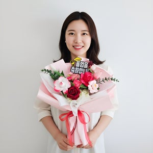 클래식 졸업식 비누꽃다발 이벤트 기념일 축하꽃 졸업선물