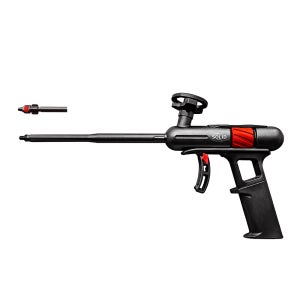 우레탄 폼건 2in1 스프레이 분사 테프론코팅 트리거락 블랙, 1개