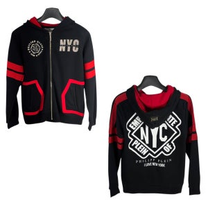 필립플레인 BJB0036 PJO002N 0213 키즈 후드 집업 블랙 PHILIPP PLEIN
