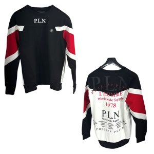 필립플레인 MJO0577 PJO002N 0213 남성 긴팔 맨투맨 스웨트셔츠 블랙/레드 PHILIPP PLEIN