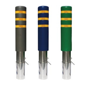 우레탄 스텐 볼라드 150파이 매립이동식 충돌방지 진입금지 안전보호대 UBR-20350-3