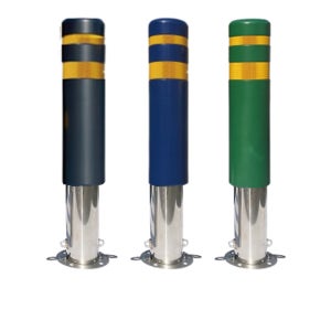 우레탄 스텐 볼라드 150파이 앙카이동식 충돌방지 진입금지 안전보호대 UBR-20450-2