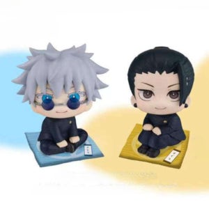 메가하우스 룩업 주술회전 고죠 사토루 & 게토 스구루 세트 고전ver 미니 방석 포함