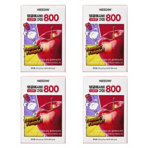 니드인 애사비 구미 애플사이다비니거 사과초모식초 젤리 효능 60개입, 4개