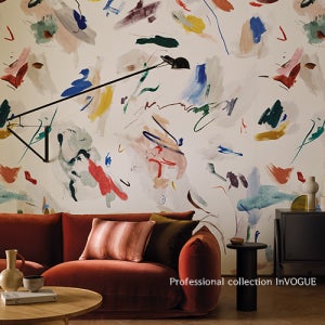 피그먼트 뮤럴 감각의 추상화 예술같은 포인트월 수입벽지