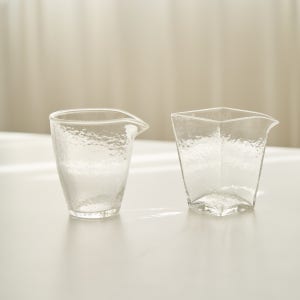 shimmering water pitcher 윤슬 유리 숙우 / 다도 티클래스 공도배 백차