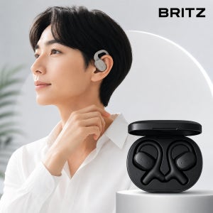 브리츠 블루투스 이어폰 오픈형 무선 이어폰 BZ-Fit3 그레이 블랙